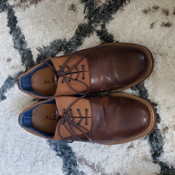 Aldo Leather & Canvas Oxford shoes